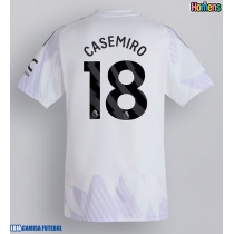 Camisa de Futebol Manchester United Casemiro #18 Equipamento Secundário 2025-26 Manga Curta